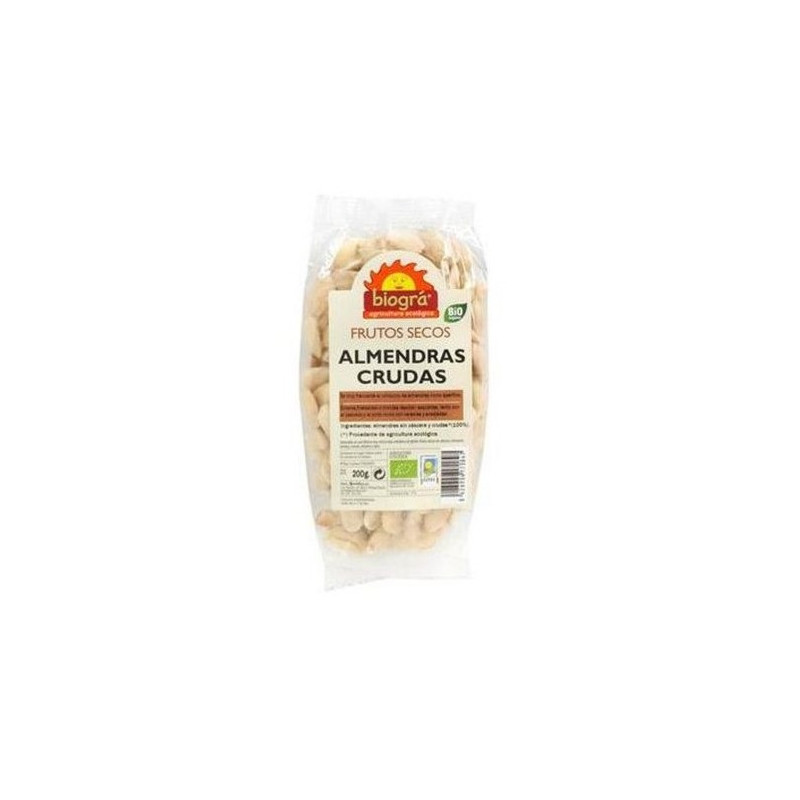 Almendras Crudas y Peladas 200 g Bio Biográ