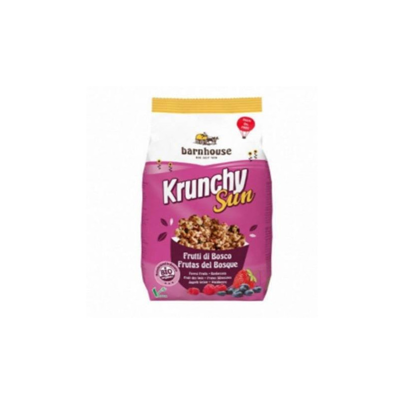 Muesli Krunchy Sun Frutas del Bosque 750 gr Barnhouse