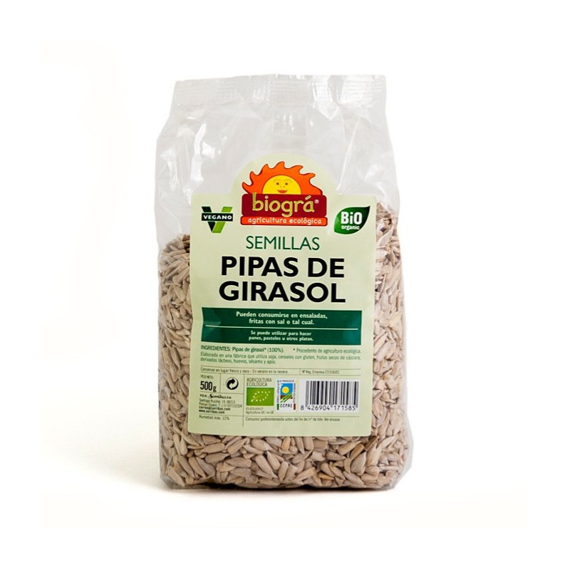 Pipas de Girasol Peladas 250 g Bio Biográ