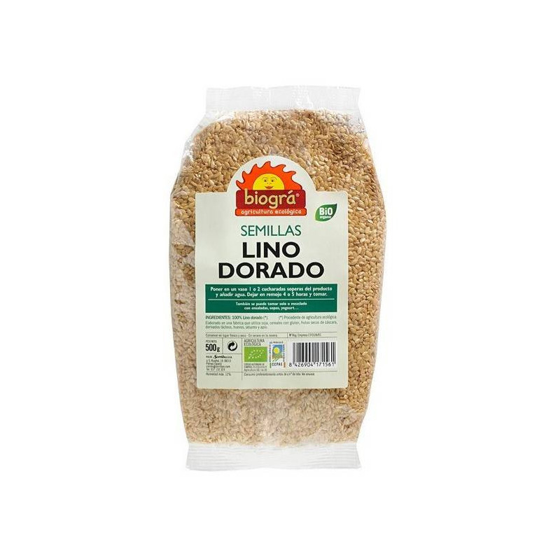 Semillas de Lino Dorado Bio 500 g Biográ