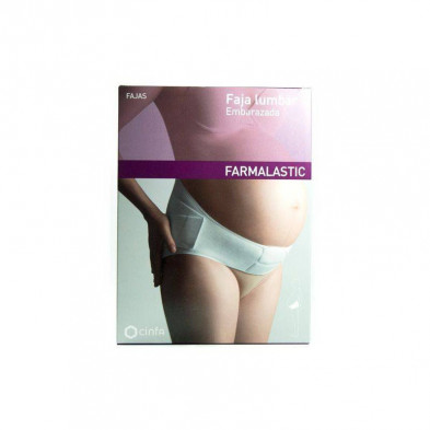 Farmalastic Faja Lumbar Embarazada Color Blanco Talla 1