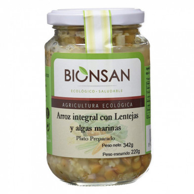 Arroz Integral con Lenteja y Algas Marinas 370 gr Bionsan