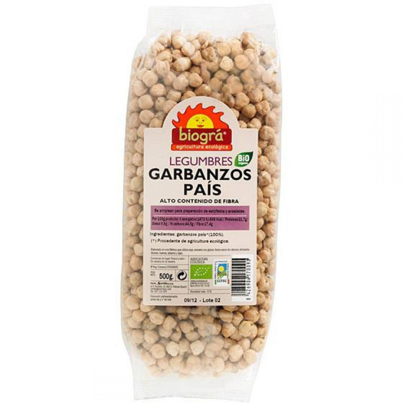 Garbanzos País Bio 500 g Biográ