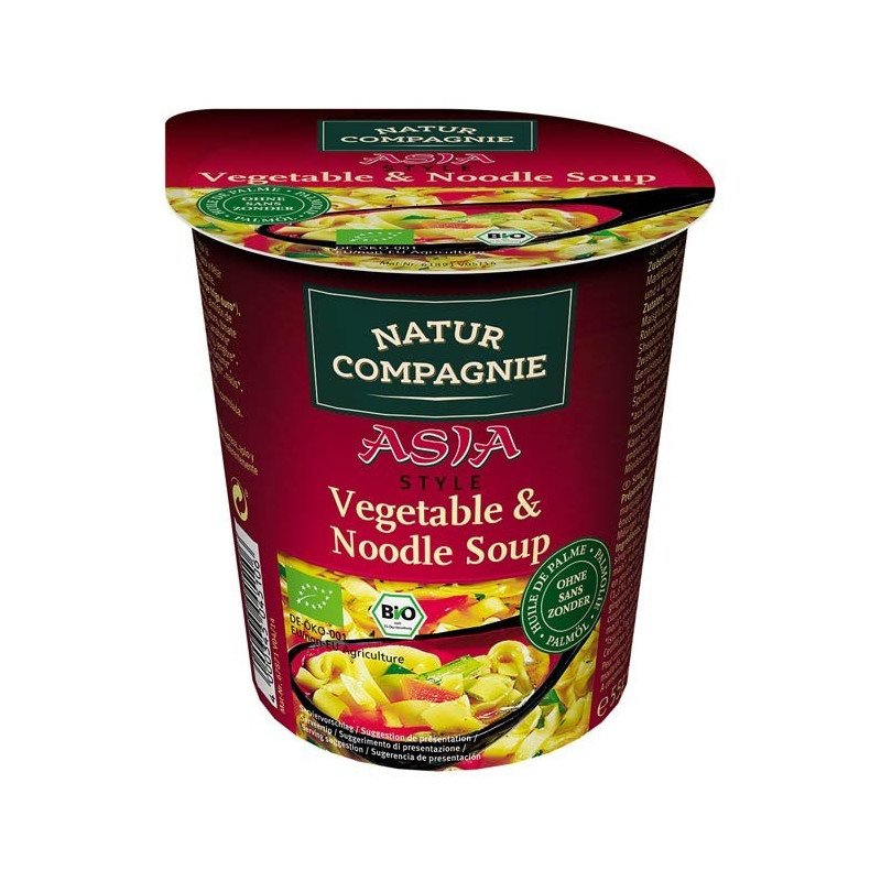 Vaso Asia Pasta Y Verduras Bio 55 gr Natur Compagnie