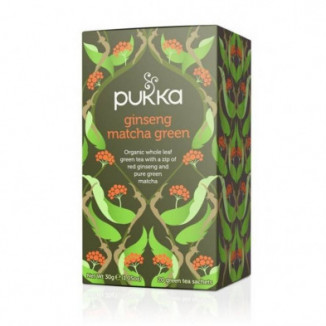 Té Verde Orgánico Supreme Matcha Ginseng 20 Filtros Pukka