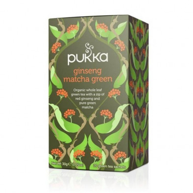 Té Verde Orgánico Supreme Matcha Ginseng 20 Filtros Pukka