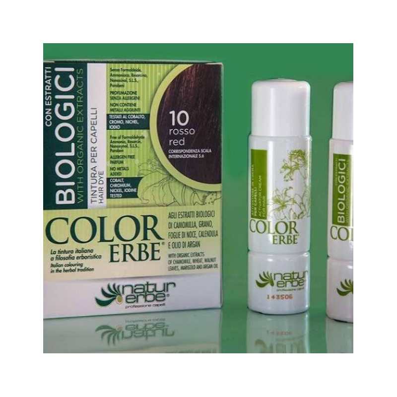 Tinte Bio 10 Rojo Color Natur Erbe