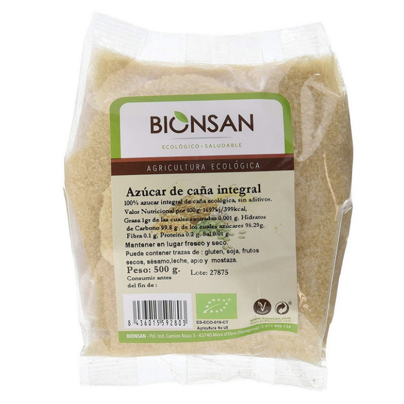 Azucar de Caña Integral Ecológica 500 gr Bionsan