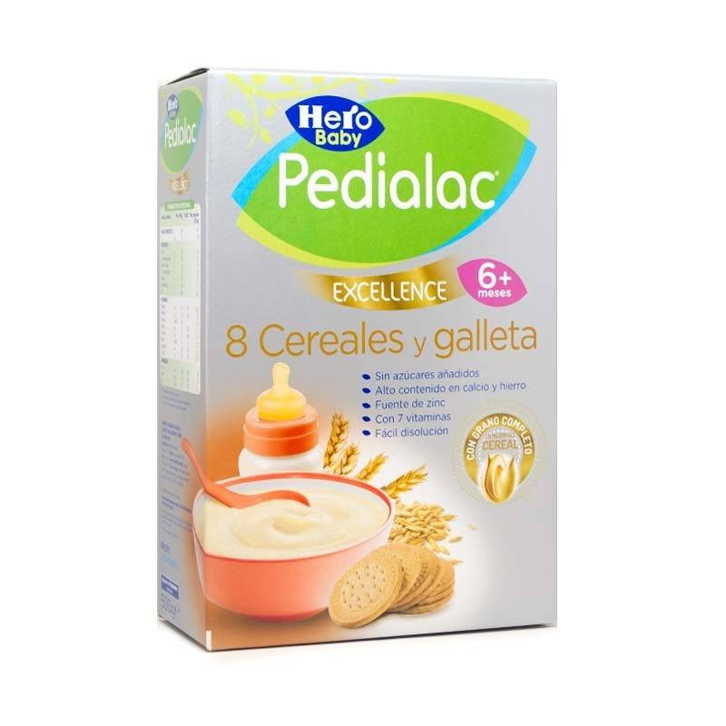 Pedialac Papilla 8 Cereales Con Galleta Maria 340g Hero Baby