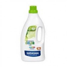 Detergente Liquido Color 1,5 L Ecológico Certificado Con Ingredientes Orgánicos Y Aceites Vegetales Sodasan