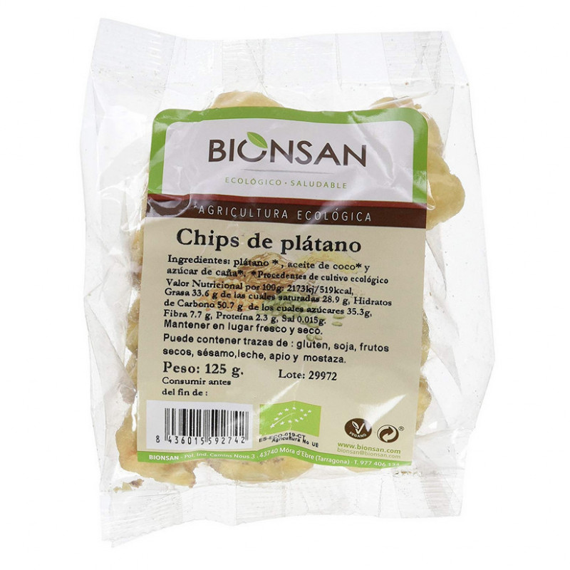 Chips de Platano 125 gr Bionsan