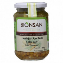 Lentejas, Col, Kale y Alga Nori 355 gr Bionsan