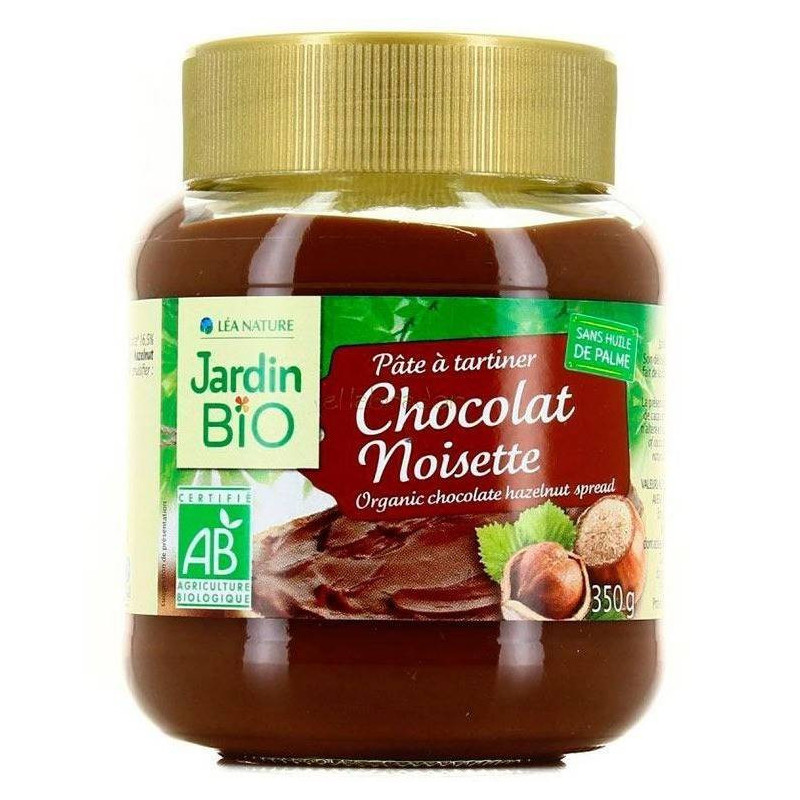 Crema De Cacao Con Avellanas Sin Aceite De Palma 350 g Jardin Bio