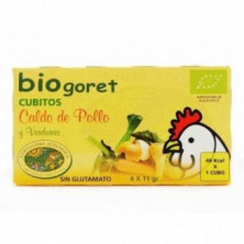 Caldo De Pollo Con Verduras 6 X 11 gr Biogoret