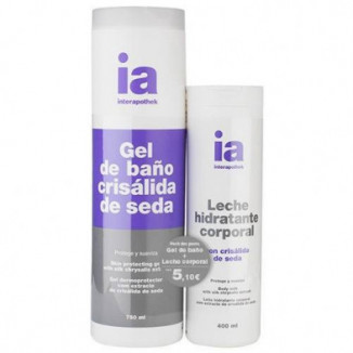 Pack Gel De Baño Crisálida De Seda 750 ml + Leche Hidratante Corporal 400 ml Interapothek