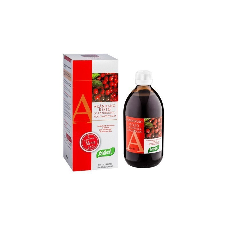 Jugo Concentrado de Arandano Rojo (Cranberry) 490 ml Santiveri