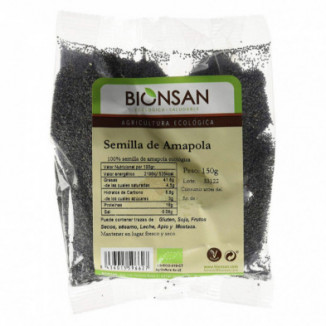 Semillas de Amapola Ecológicas 150 g Bionsan