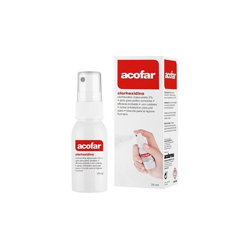 Clorhexidina Spray Para Desinfectar Heridas 2% 25 ml Acofar