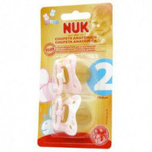 Chupete Nukete T2 Rose Latex Blister 2 Unidades Nuk