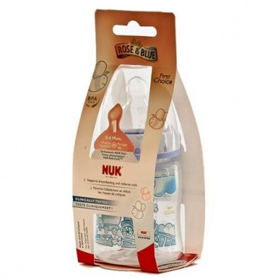 Biberon First Choice Blue Silicona 1 M 150 ml Nuk