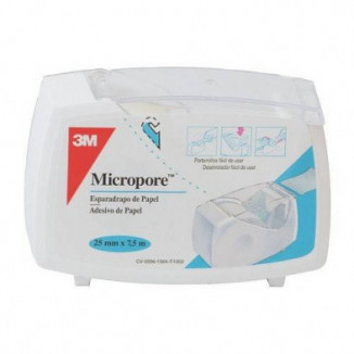 Esparadrapo Micropore Blanco 7,5 x 2,5 cm 3M