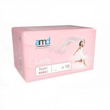 Protector Absorbente Femenino Super 10 Unidades Active Medical