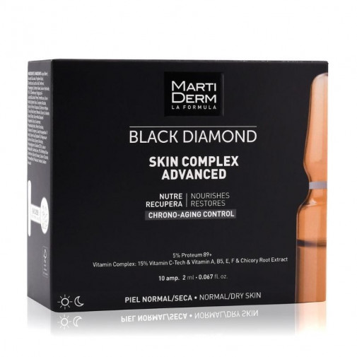 Skin Complex Piel Normal/seca Black Diamond 10 Ampollas Martiderm