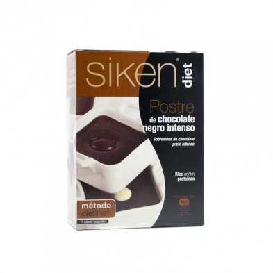 Siken Diet Postre de Chocolate Negro Intenso 7 Sobres