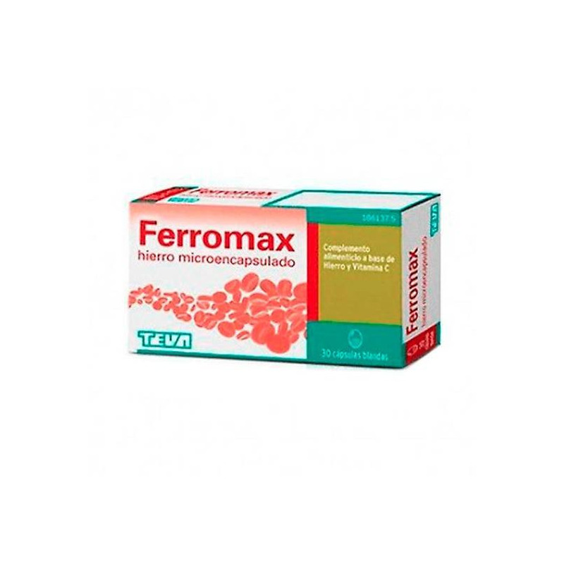 Ferromax Hierro Microencapsulasdo 30 Cápsulas Teva