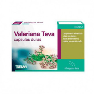 Valeriana Teva 200 mg 60 Cápsulas Duras