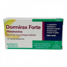 Dormirax Forte Melatonina 30 Laminas Bucodispersables Teva