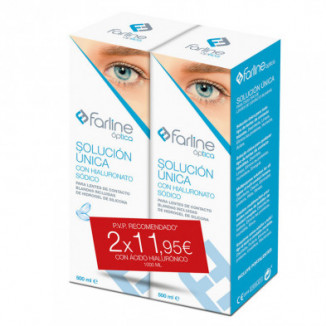 Solucion Unica con Hialuronato Sodico 2 x 500 ml Farline