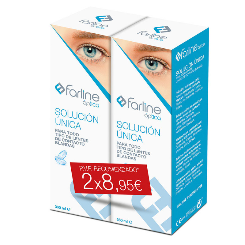 Solucion Unica Optica 2x360 ml Farline