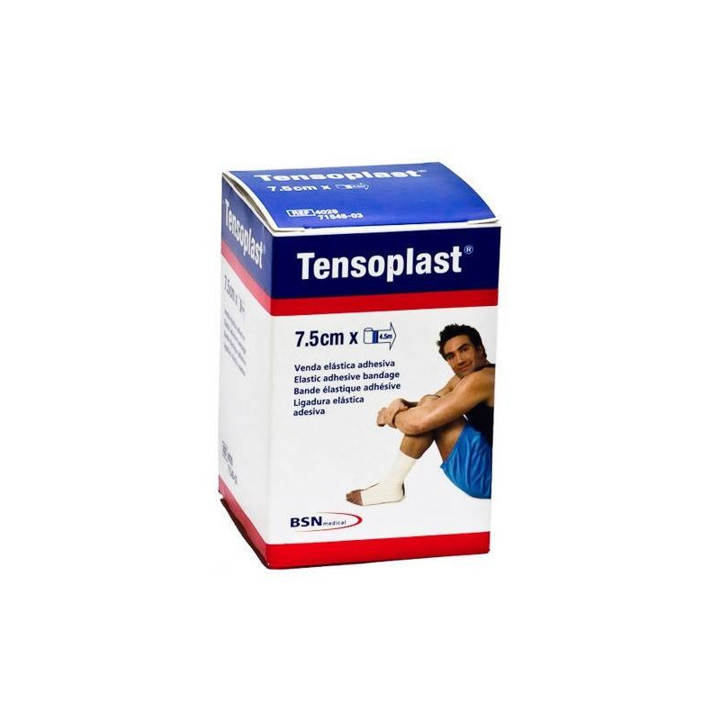 TensoPlast Venda Elástica Adhesiva 7,5 cm x 4,5 m 1 Unidad Leukoplast