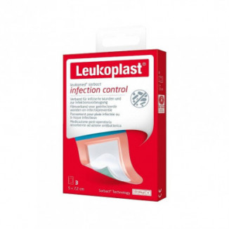 Leukomed Sorbact 5 cm X 7,2 cm 3 unidades Leukoplast