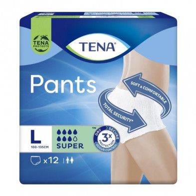 Tena Pants Super Talla L 12 Unidades