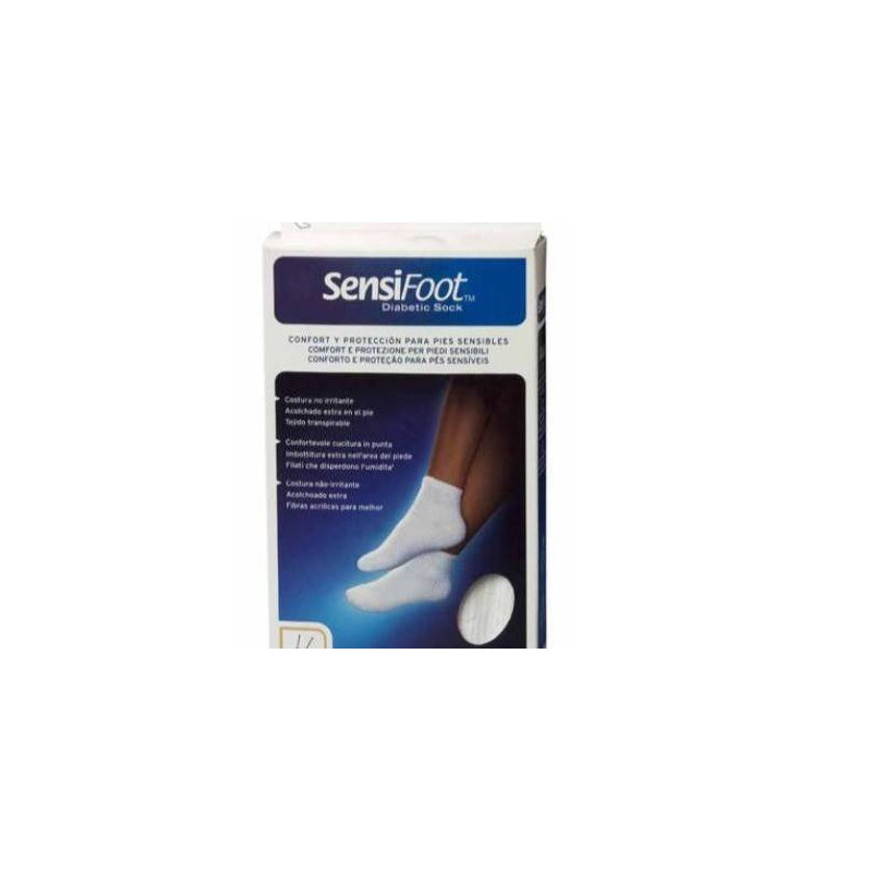 Sensifoot Calcetín Corto Color Blanco 1 Unidad Talla S Bsn Medical