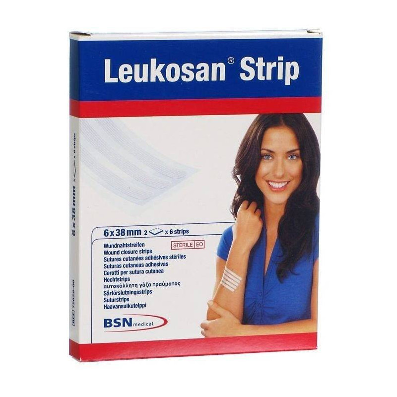 Leukosan Strip Apósito 6x38 mm 2 Unidades BSN Medical