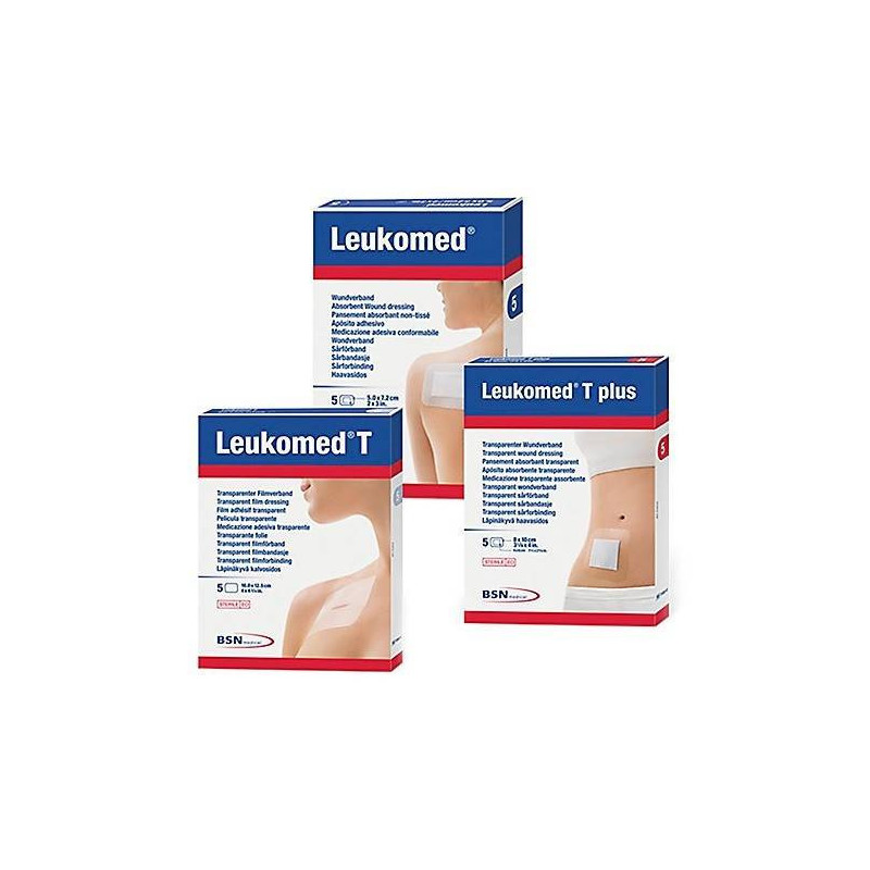 Leukomed T Plus Apósito Transparente 10x20 cm 5 Unidades Leukoplast