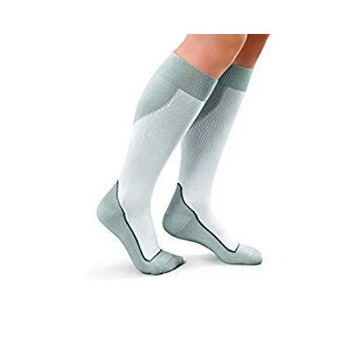 Jobst Sport Calcetin de Compresión Normal Clase 1 Color Blanco/Gris Talla XL