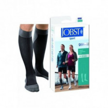 Jobst Sport Calcetin de Compresión Fuerte Clase 2 Color Negro/Gris Talla S