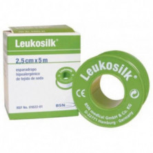 Leukosilk Esparadrapo de Seda 5 cm x 2,5 cm 12 Unidades Bsn Medical