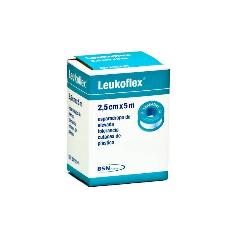 Leukofle Esparadrapo Transparente 5 cm x 2,5 cm 12 Unidades Bsn Medical