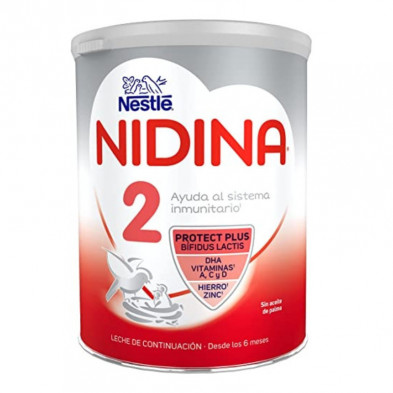 Nidina 2 Premium Leche de Continuación 6+ Meses 800 gr Nidina