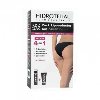 Hidrotelial Pack Liporeductor Anticelulítico + Gel Exfoliante 2x200 ml