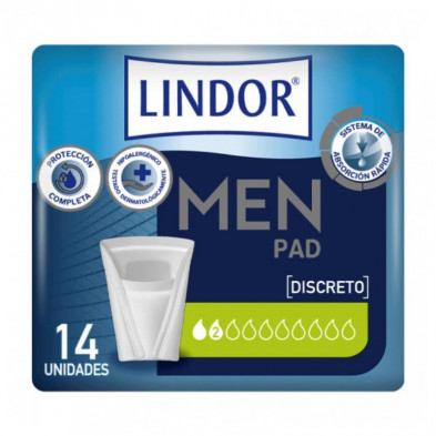 Lindor Men Pad 2 Gotas 14 Unidades Hartmann