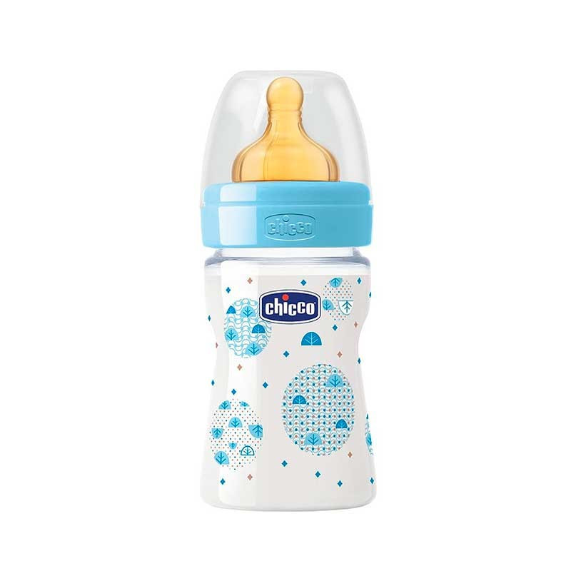 Chicco Biberon Anticólico Tetina Fisiológica Silicona Flujo Regular 150 ml 0m+ Azul