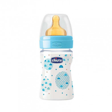 Chicco Biberon Anticólico Tetina Fisiológica Silicona Flujo Regular 150 ml 0m+ Azul