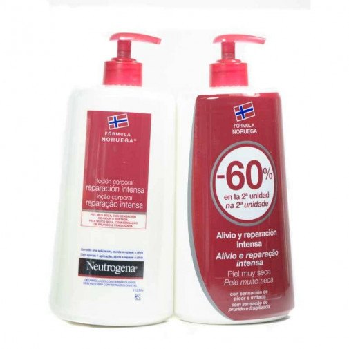 Neutrogena Duplo Loción Corporal Reparación Intensa Piel Muy Seca Irritada 2x750ml