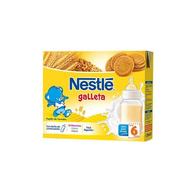 Papilla Líquida con Galleta 2 Unidades x 250 ml Nestle